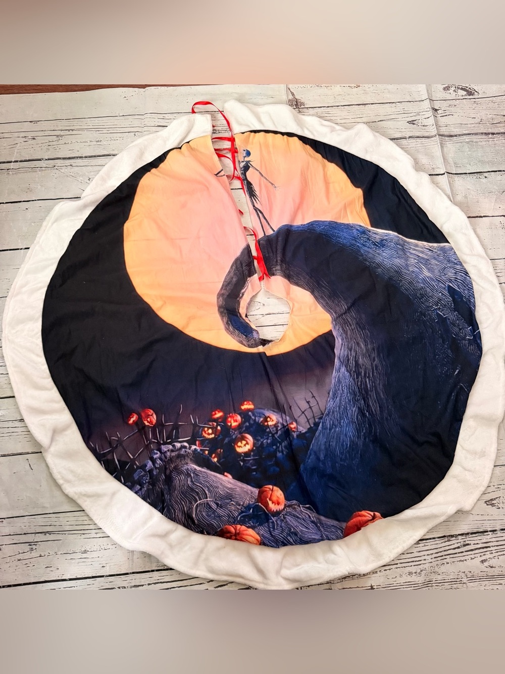 Holiday Tree Skirt Jack skellingtonDesign